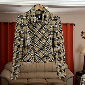 Vintage Harris/Wallace Women’s Tweed Double Breasted Blazer Size 6